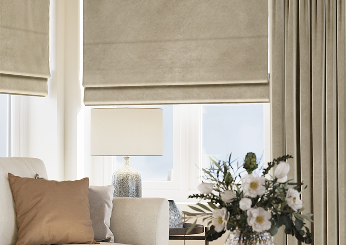 Odessa Velvet, Putty - Roman Blind - Image 5